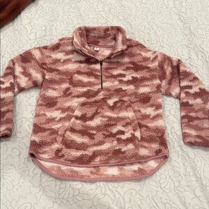 Pink Camo Fleece Pullover